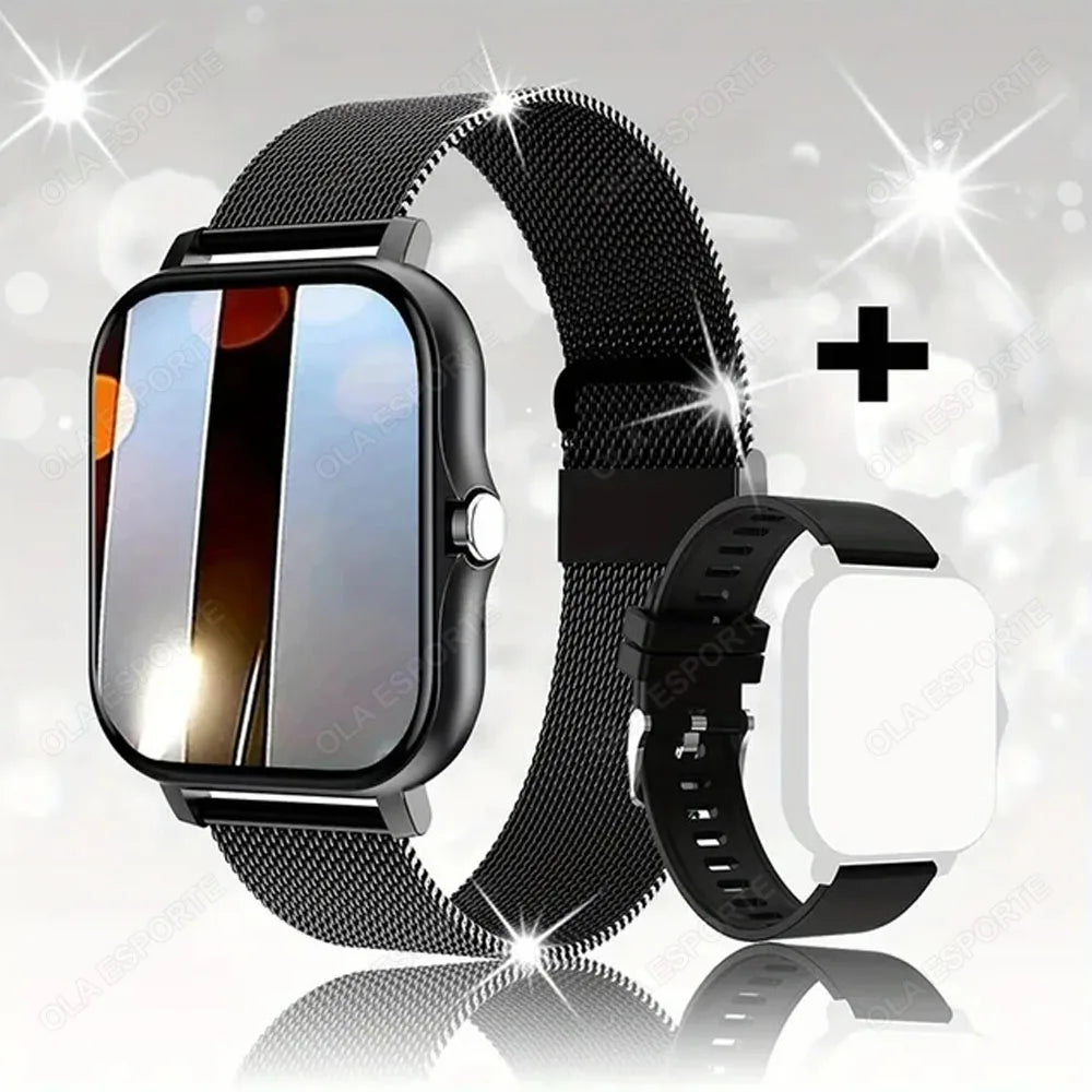 2025 nouvelle montre intelligente hommes femmes cadeaux 1.83 ''écran tactile complet Sport Fitness Tracker Smartwatch hommes BT appels numérique smarthwhatch