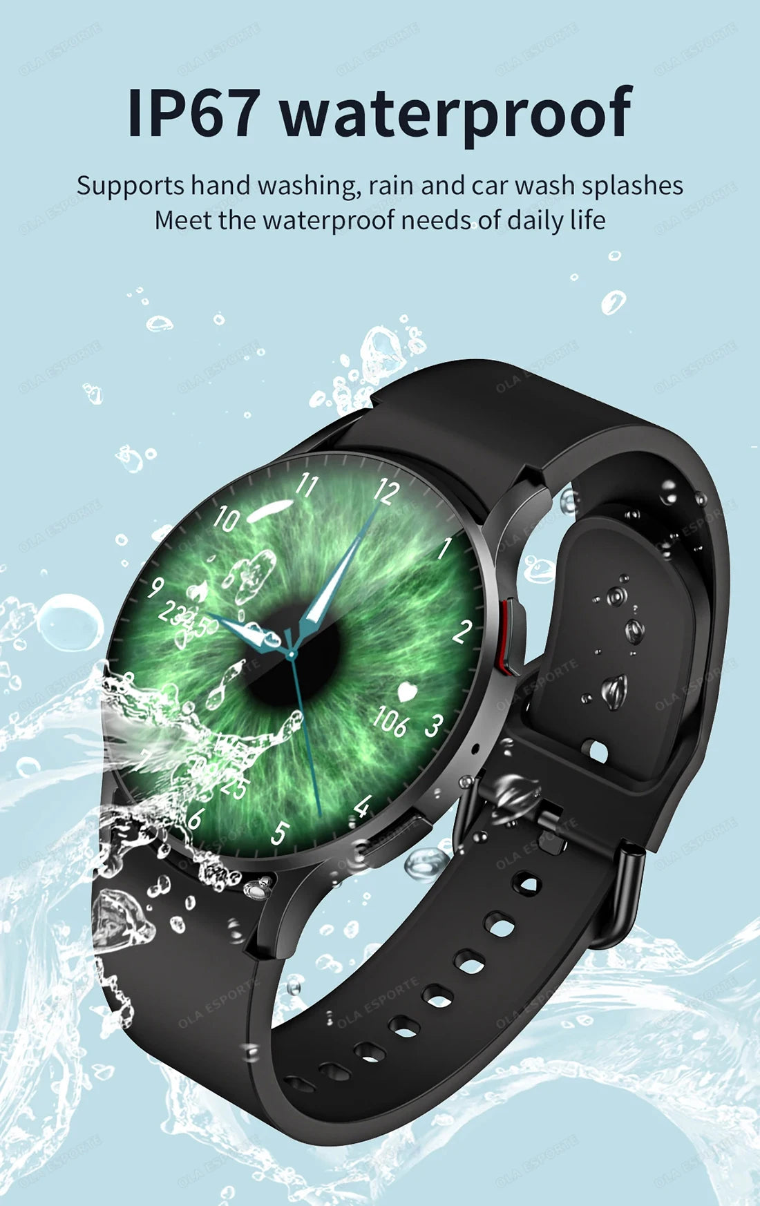 Smartwatch femmes montre 6 surveillance de la santé montre étanche Assistant vocal Bluetooth appel montre intelligente 2025 nouveau