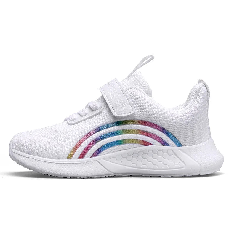 Nouveau Design rouge formateurs chaussures pour enfants filles confortable plate-forme fille chaussures de sport grande taille 38 enfants baskets de course