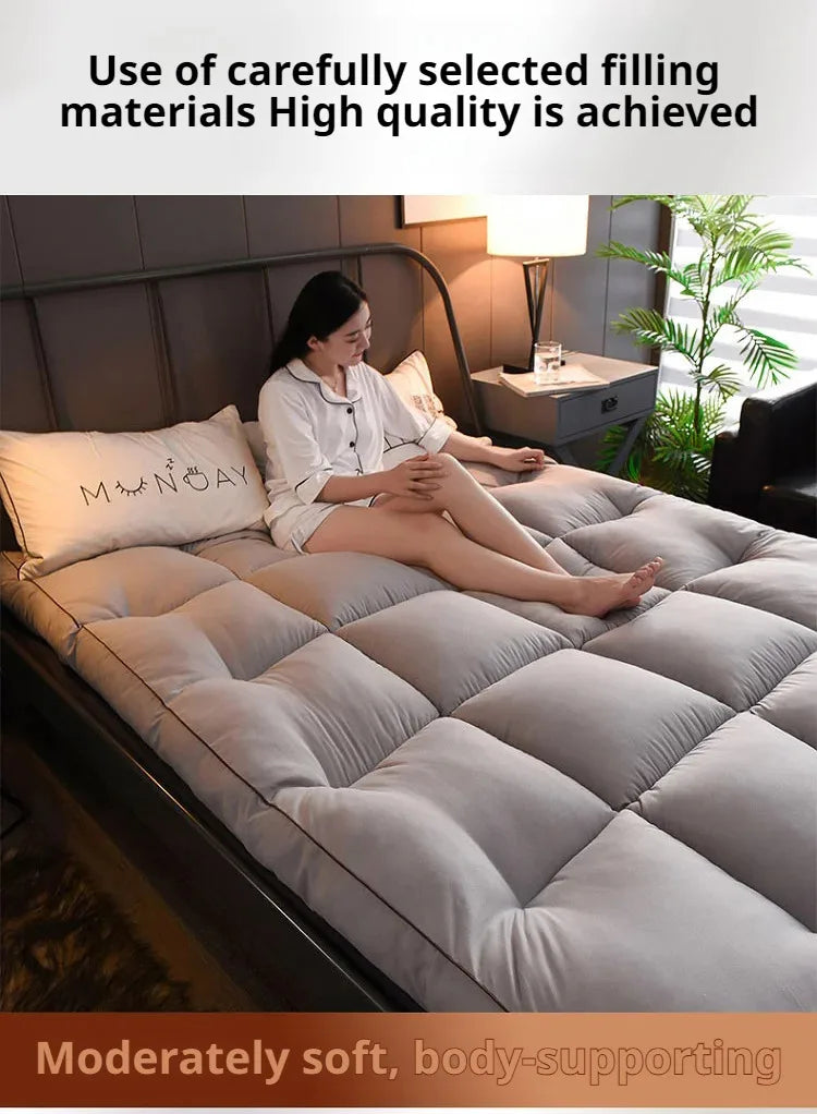 Coussin doux pliable d'été, couette, lit Tatami, matelas épais et doux, en plumes
