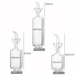 Pot d'huile en verre à haute teneur en Borosilicate, Pots d'huile et de vinaigre anti-fuite pour la cuisine, Pot de Sauce soja, réservoir d'huile, bouteille d'huile d'assaisonnement