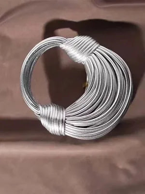 Sacs à main pour femmes 2025 nouveau en or marque de luxe de créateur sacs à nouilles tissés à la main corde nouée tiré Hobo argent pochette de soirée