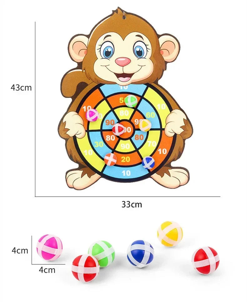 Jeu de fléchettes Montessori pour enfants, jouet pour bébé, balle collante, sports d'intérieur et d'extérieur