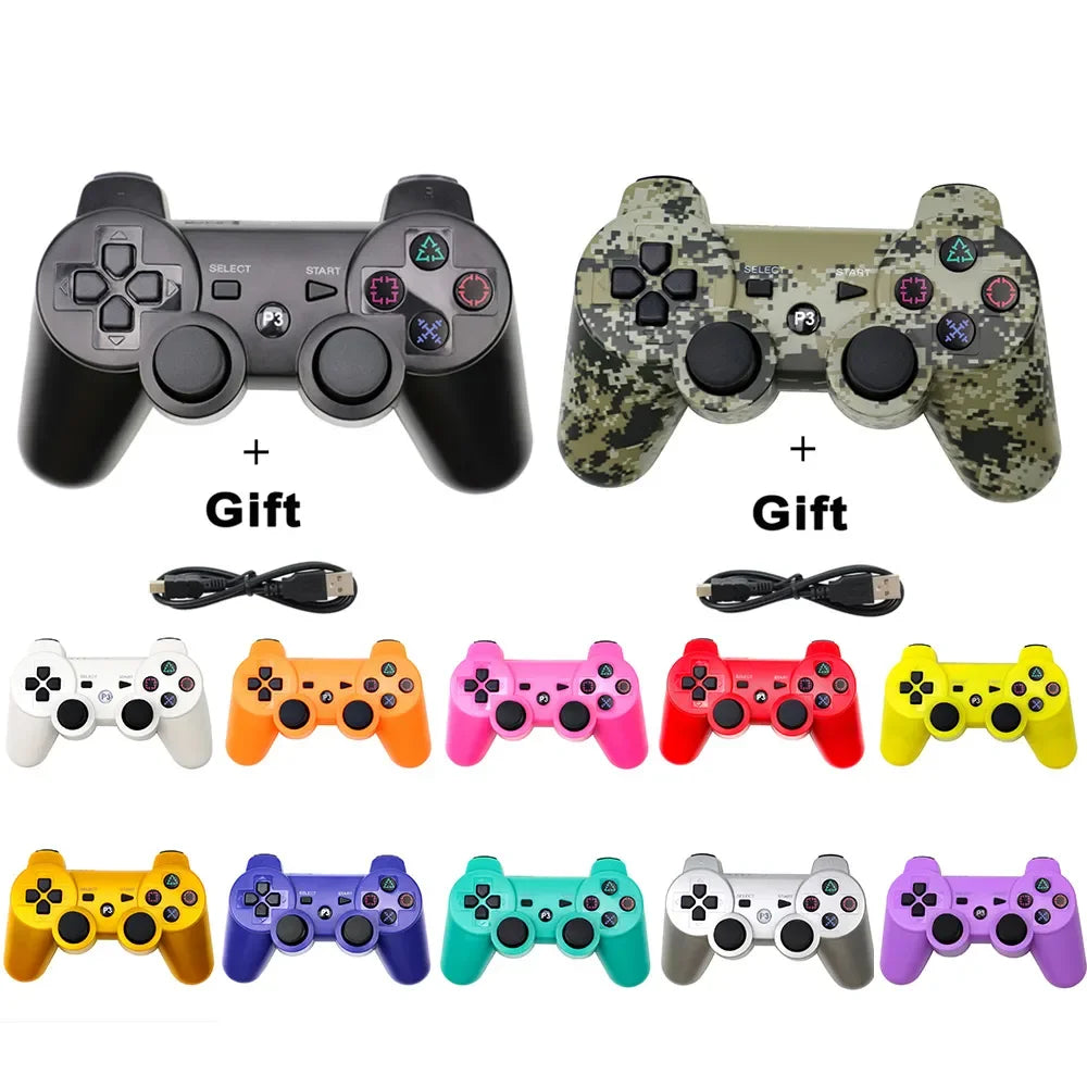 Manette de jeu sans fil Bluetooth, Support de contrôleur PS3, pour Play Station 3, Console de Joystick pour PS3 Controle pour PC/IOS/Andro