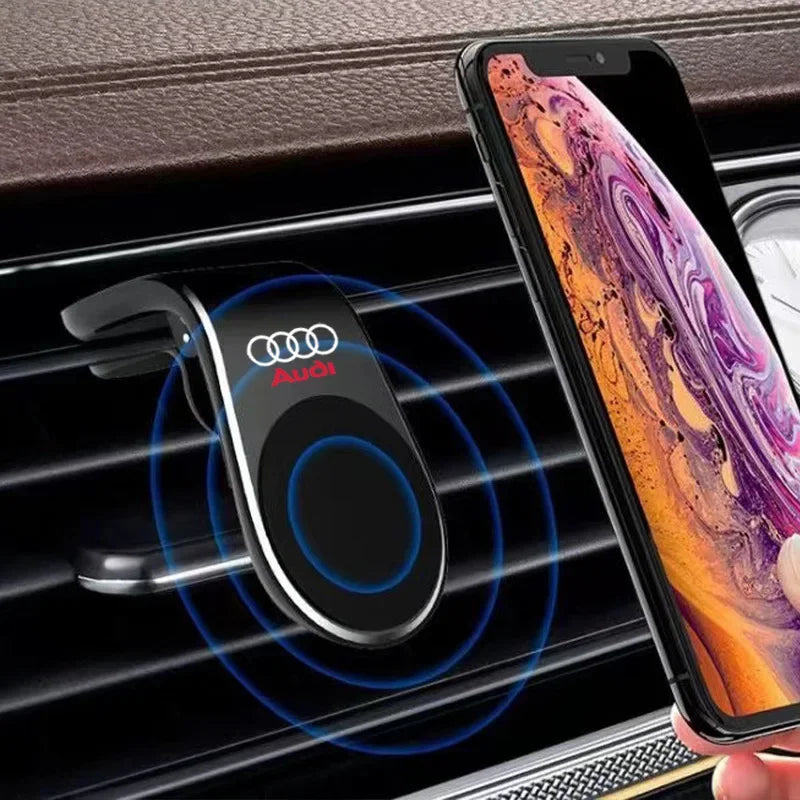 Support de téléphone magnétique pour voiture, support à Clip pour Audi RS S Line A3 A4 A5 A6 A7 Quattro Q2 Q3 Q5 Q7, accessoires de voiture