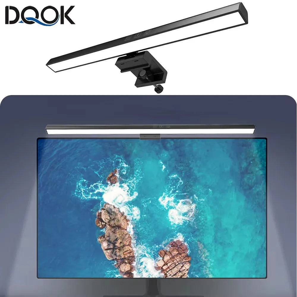 Lampe de bureau à barre LED pour écran LCD d'ordinateur portable, lampe de table, lampe d'étude, lampe de lecture, écran LCD