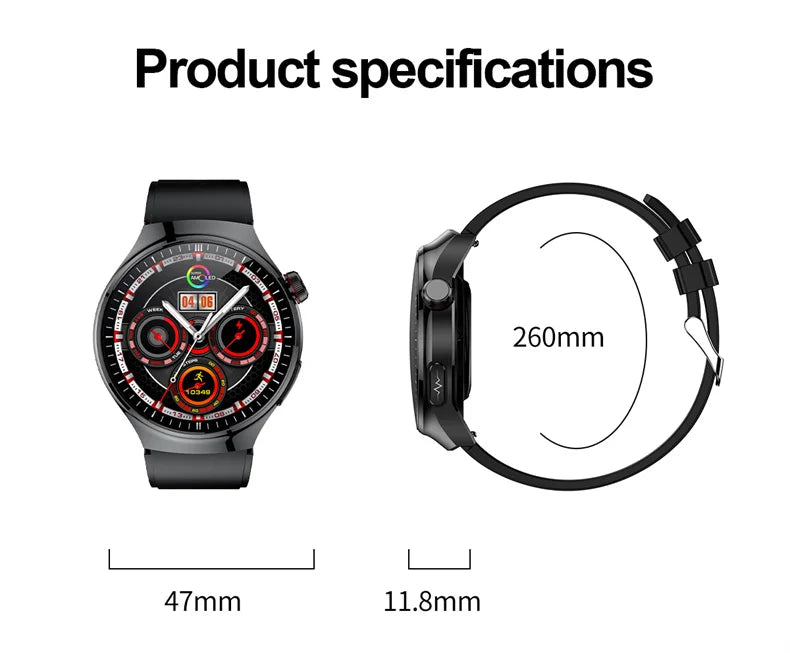 Nouvelle surveillance de la santé montre intelligente examen physique santé Wacth pression artérielle ECG + PPG Sport appel Smartwatch pour Android iOS