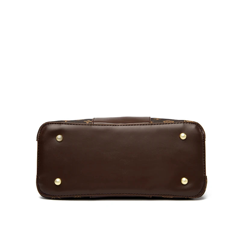 Sac à main de luxe imprimé grande capacité en cuir souple pour femmes, sac à bandoulière de loisirs de styliste pour dames