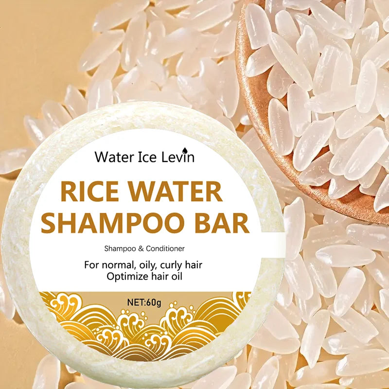 Shampoing au Riz Biologique de Regina, Barre de 60g, Sans Huile, Conditionnement, Eau, Nourrissant, Anti-perte, Croissance des Cheveux, 10000