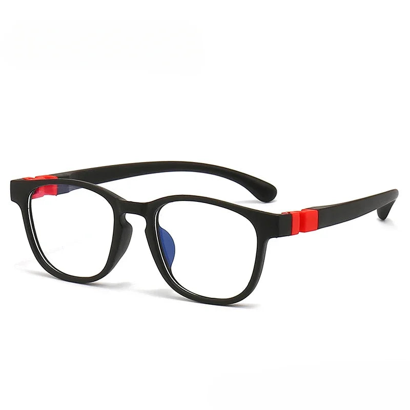 Children's silicone blue light blocking glasses, computer glasses, ultra-light frame, eye protection glasses, for kids, boys, and girls