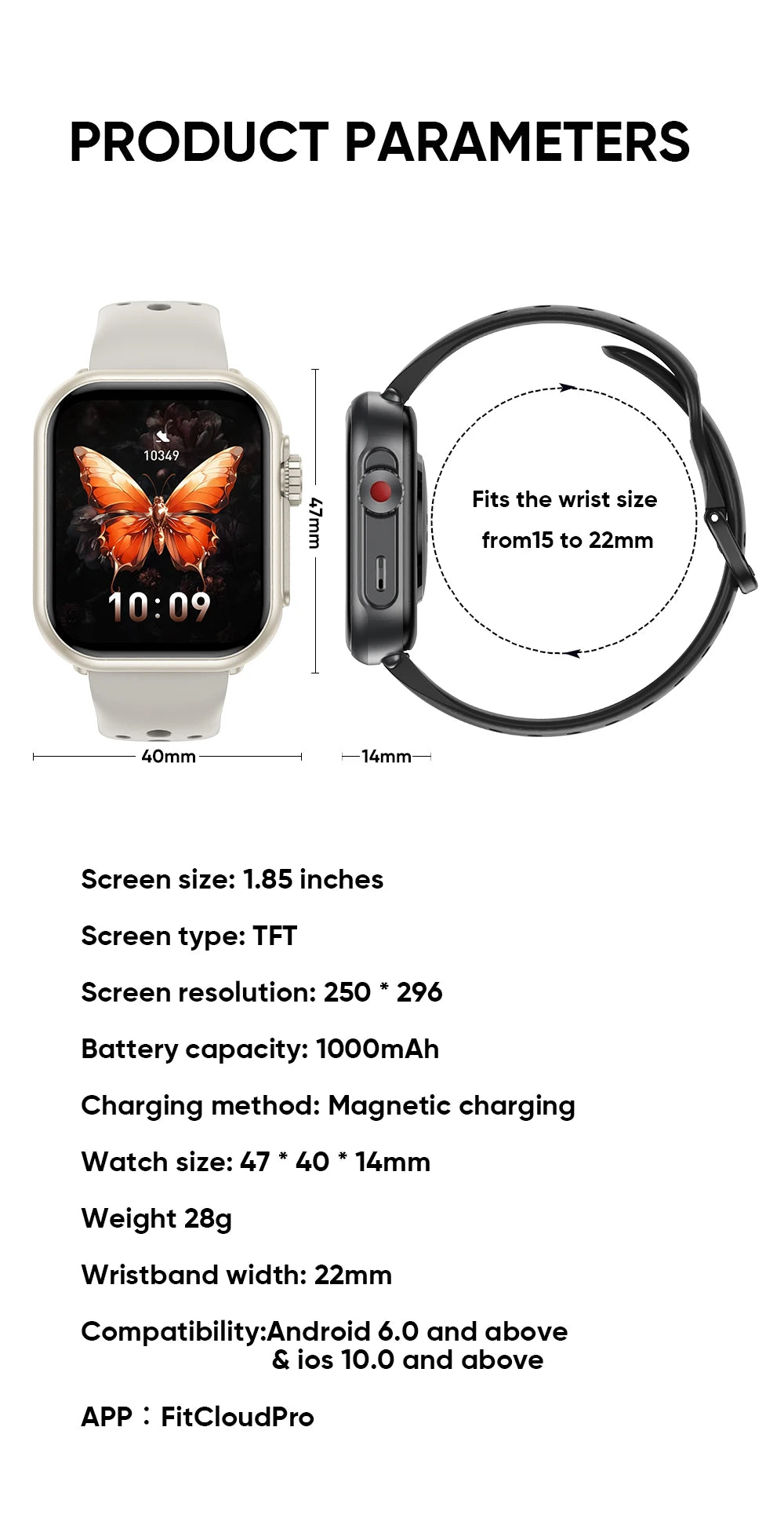2025 nouvelle mode sport montre intelligente hommes femmes 1.85 pouces HD AMOLED plein écran tactile IP68 étanche Bluetooth appel montres intelligentes