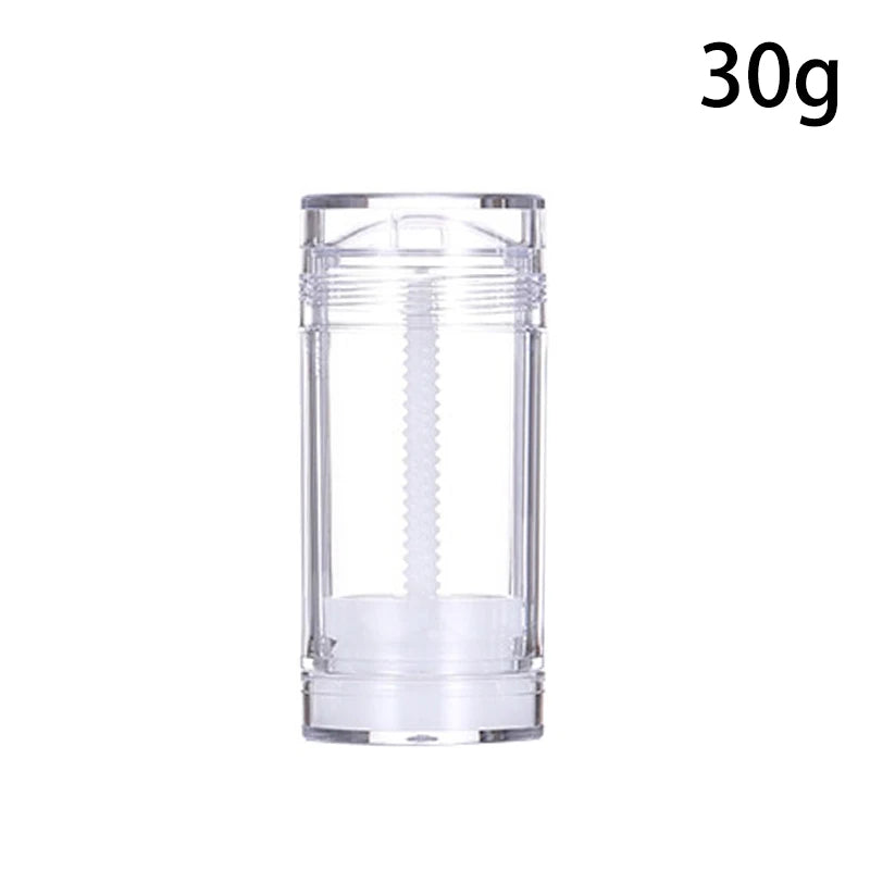 Tube déodorant rond torsadé fait à la main, 15/30/50/75g, remplissage du fond, bâton de Blush vide, bâton de remplissage, conteneur déodorant de voyage