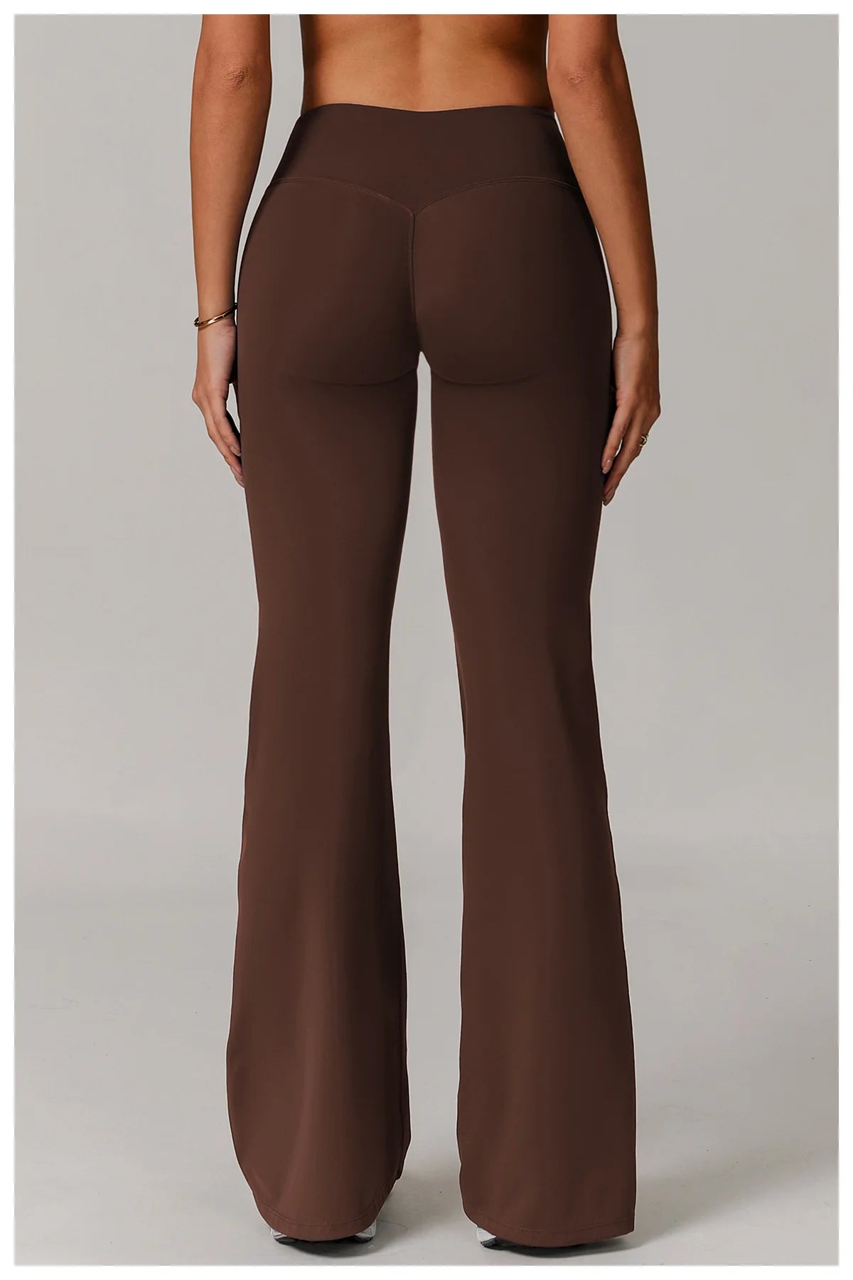 Taille haute pantalon à jambes larges Leggings femmes collants Fitness cloche-bas Yoga élastique Leggings Push Up gymnastique entraînement pantalon évasé
