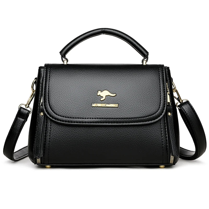 Women's soft leather top-handle bags, luxury design, insider messenger bags, high-quality handbags and purses, CommConsul Handbag 