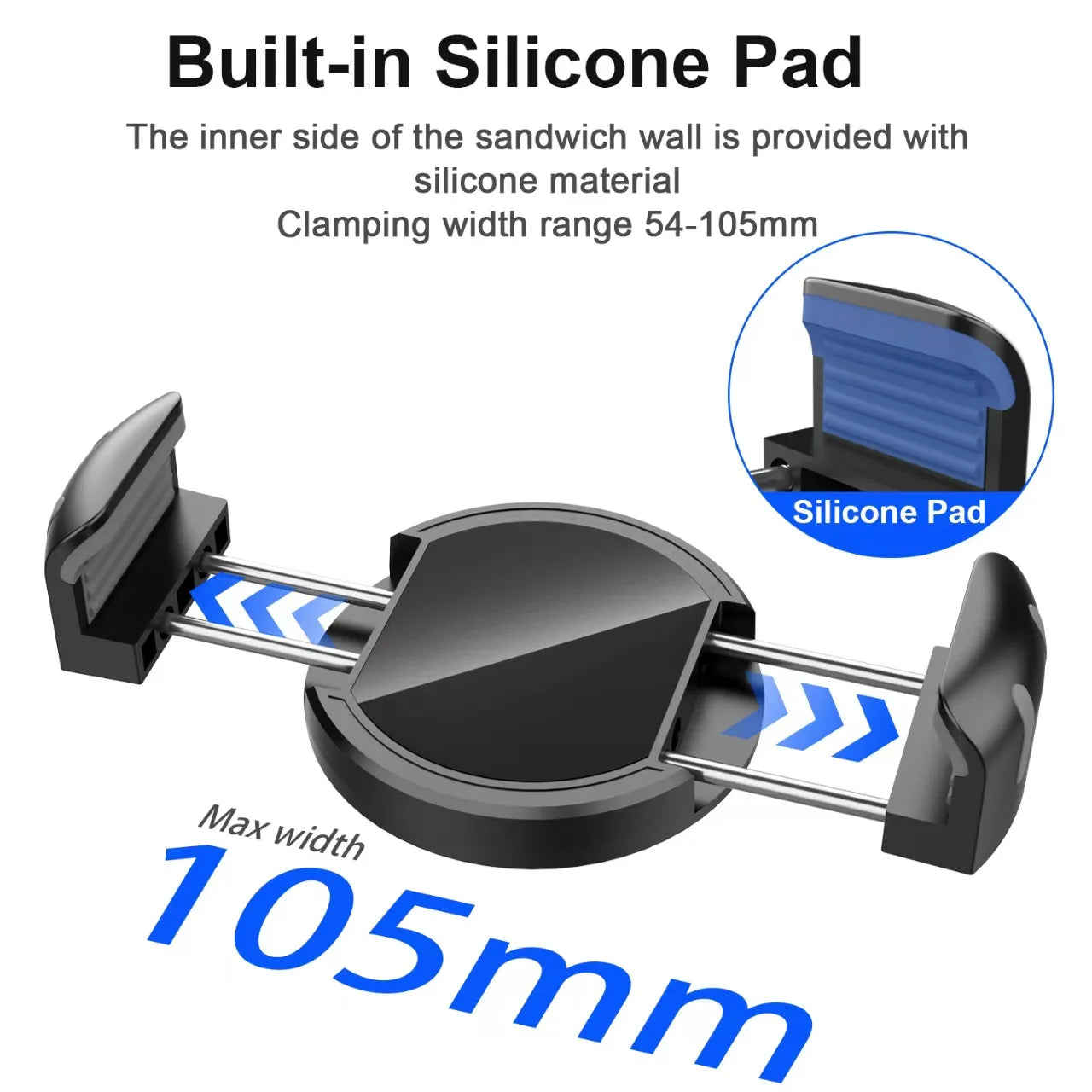 Pince de téléphone magnétique pour support de téléphone de voiture magnétique, supports universels, Clip de téléphone portable de cyclisme, verrouillage rapide, libération/attaque/détacer