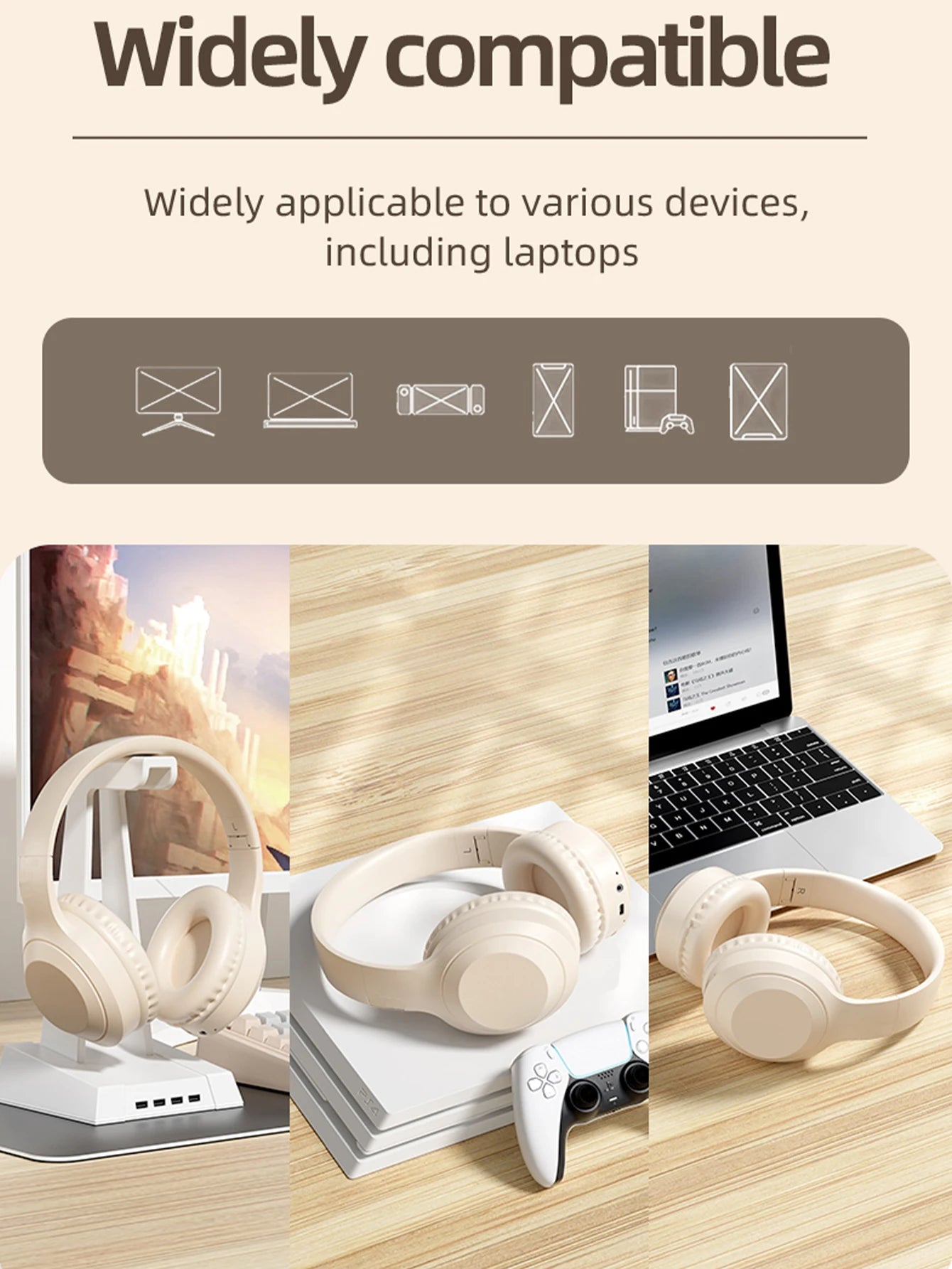 Casque casque sans fil Bluetooth, Jerry 5.0, longue portée, casque sans fil pour jeux de jeu, faible latence