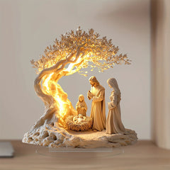 Easter nativity scene figurine, table decoration, nativity figurine set, home decoration