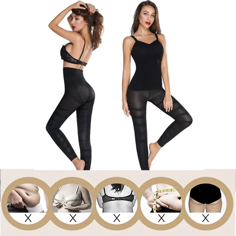 Leggings taille haute pour femmes, sculpture, contrôle ferme des jambes, ventre plat, slim, collants amincissants, cuisses plus fines, pantalons sans pieds, extensibles