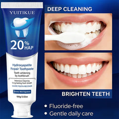 Dentifrice hydroxypatite 20% pour un nettoyage en profondeur et un blanchiment, rafraîchit l'haleine, des gencives, élimination de la Plaque dentaire