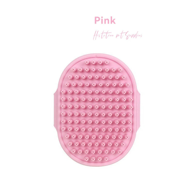 Peigne de Toilettage pour Chat et Chien, Brosse de Bain, pour Animaux de Compagnie, Perte, Énergie Apaisant, Poils en Caoutchouc, avec Poignée à Anneau Réglable