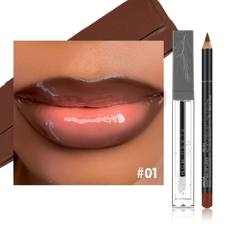 Lip pencil and long-lasting lip oil set – Create gorgeous, versatile looks with our all-in-one lip makeup duo! Halloween M