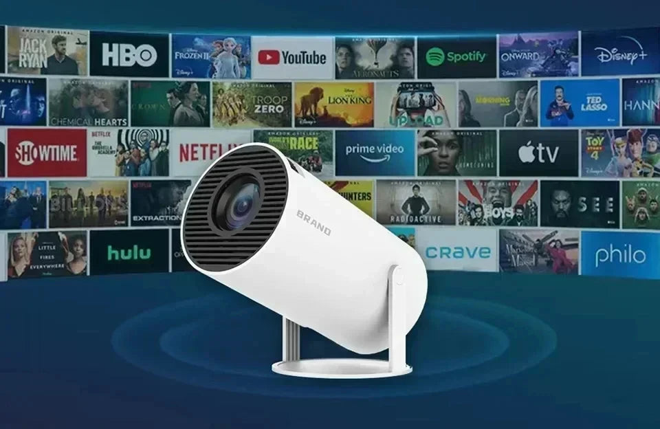 Projecteur de maison intelligente 1080P HDR10 4K pris en charge Mini projecteur Portable WiFi Bluetooth miroir d'écran projecteur de théâtre clé TV