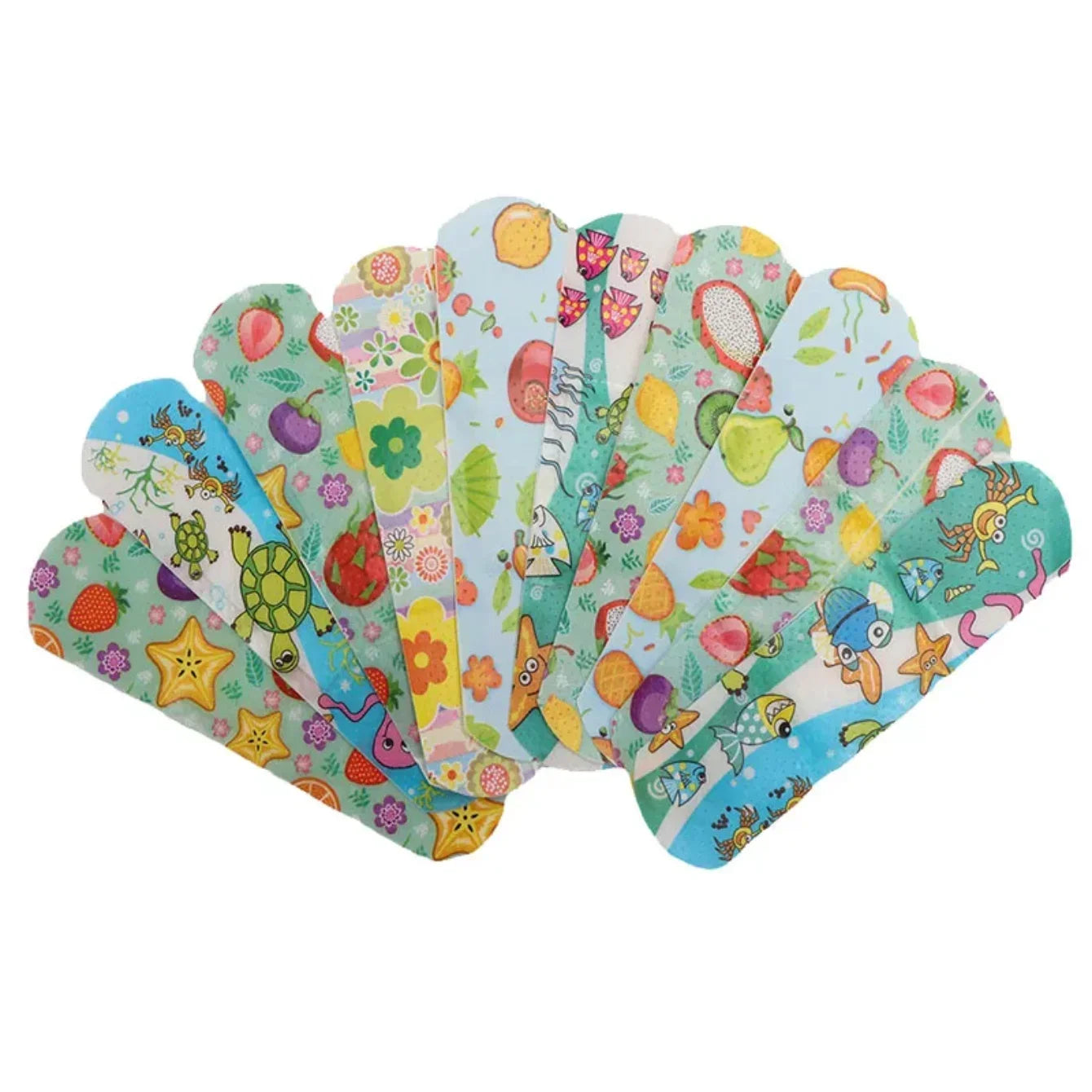 100 pièces enfants Bandages en vrac enfants mignon dessin animé Bandages bandes adhésives flexibles médical imperméable respirant pour les enfants
