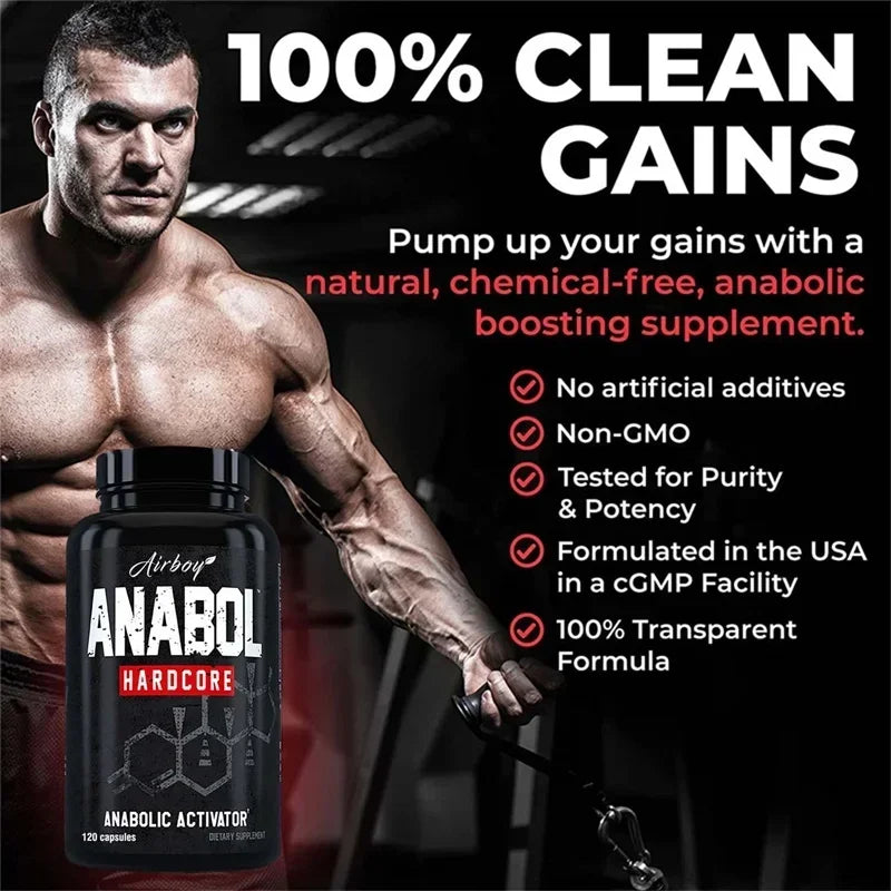 Supplément Anabol Hardcore - Suppléments de renforcement musculaire anabolique qui favorisent la synthèse musculaire et augmente la force