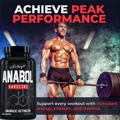 Supplément Anabol Hardcore - Réparer les muscles, la croissance musculaire, le soutien énergétique, le métabolisme, l'endurance améliorée, améliore les performances