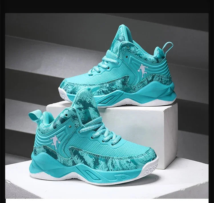 2025 chaussures de Basket-ball pour enfants baskets nouveaux garçons marque semelle épaisse antidérapant enfants chaussures de sport enfant garçon Basket formateur chaussures