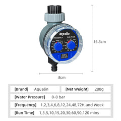 Minuterie automatique pour robinet à bille, système de minuterie pour arrosage et Irrigation du jardin, #21025