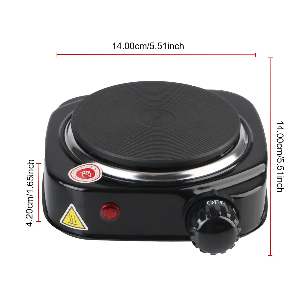 Mini cuisinière électrique multifonctionnelle, appareil de cuisine, cuisinière, plaque chauffante, lait, eau, café, four chauffant, 500W, 220V