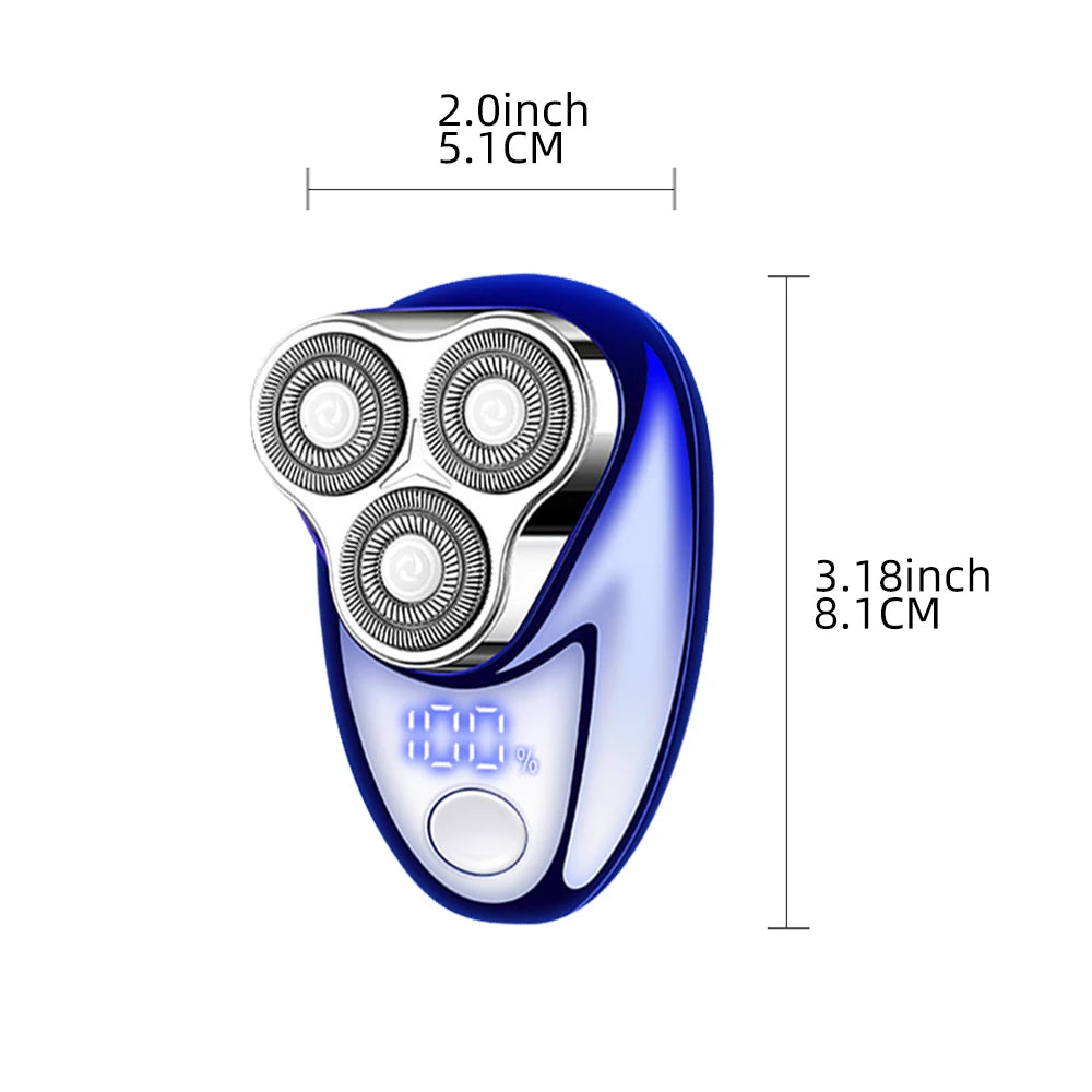 Mini rasoir électrique rechargeable avec affichage numérique - rasoir portable et facile à utiliser