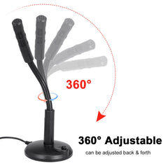 Microphone de bureau USB Plug & Play omnidirectionnel, pour ordinateur portable, enregistrement de jeux sur ordinateur, chat, chant, réunion