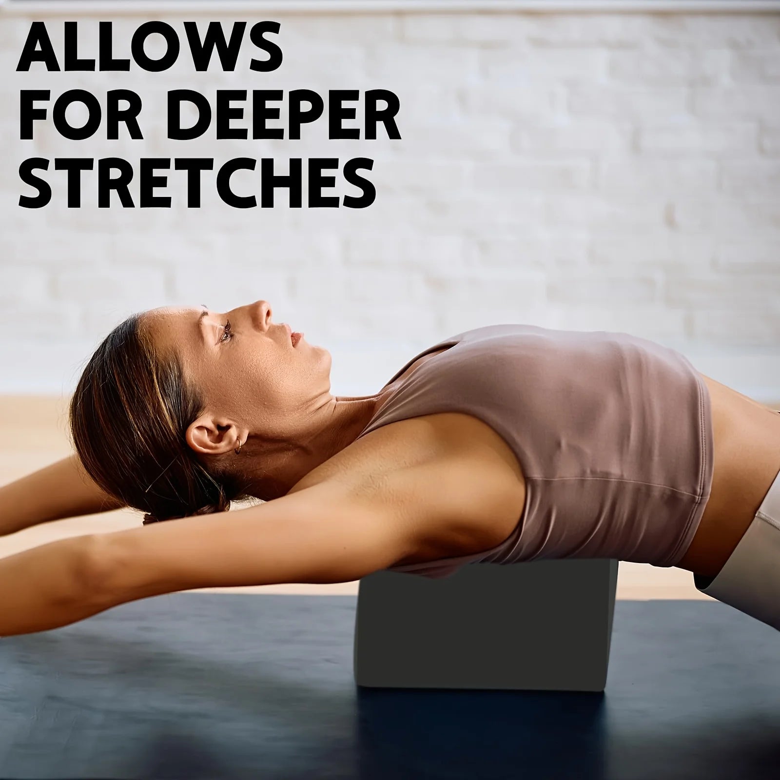 Set of 2 yoga blocks – Made of high-density foam, lightweight, supportive, and odorless – Essential yoga equipment for women, gym