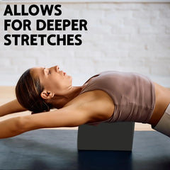 Set of 2 yoga blocks – Made of high-density foam, lightweight, supportive, and odorless – Essential yoga equipment for women, gym