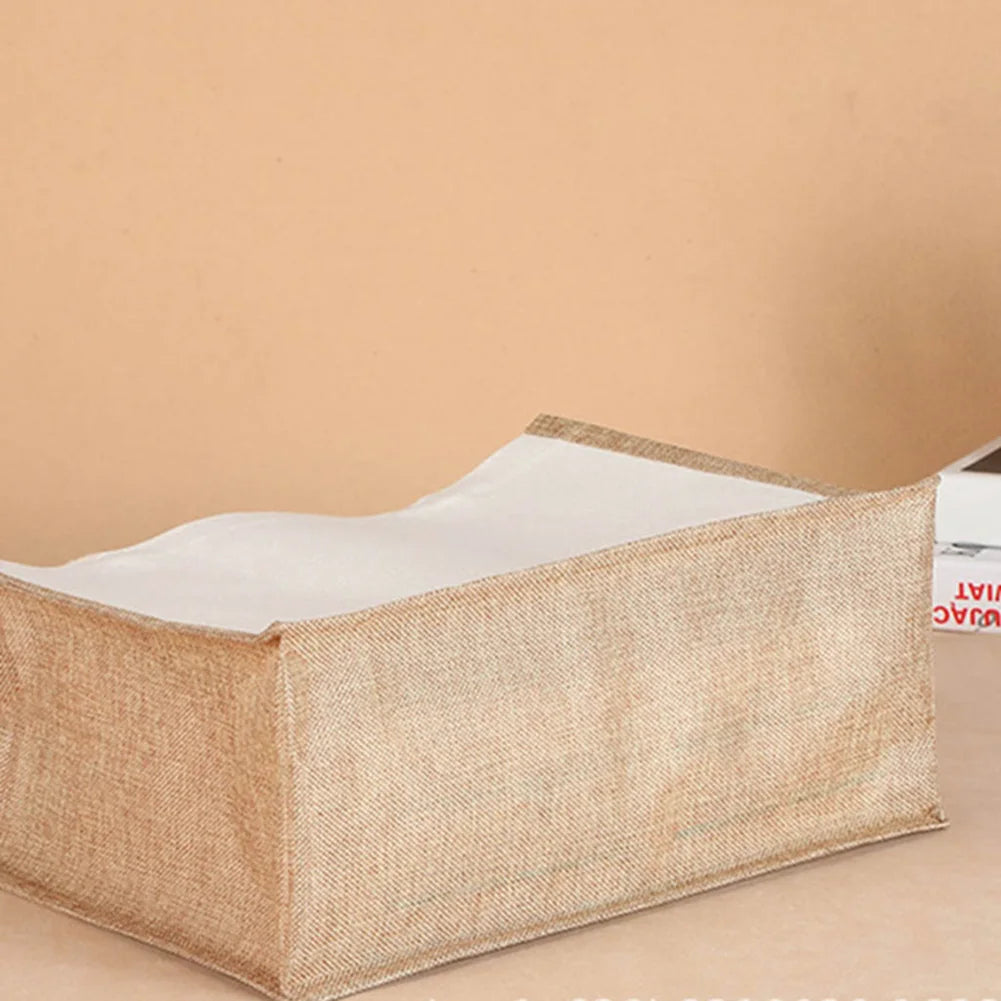 Sac fourre-tout en toile de jute réutilisable vintage, sacs en lin faits à la main, sacs à main portables pour dames, sac d'épicerie, sac cadeau d'anniversaire et de mariage