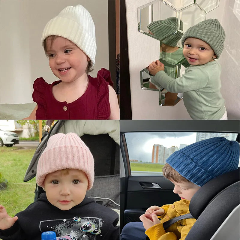 Bonnet au crochet pour nouveau-né, chapeaux d'hiver pour enfants, accessoires de photographie pour tout-petits, trucs chauds pour garçons et filles