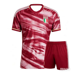 Nouvel ensemble maillot de football décontracté style italien 2026 pour adultes – T-shirt décontracté tendance à séchage rapide, coupe oversize, pour la famille (lot assorti)