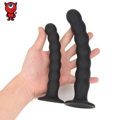 Sex toys for men and women, anal plug, prostate massager, sex products, vaginal stimulator with strong suction cup, silicone bead dildo