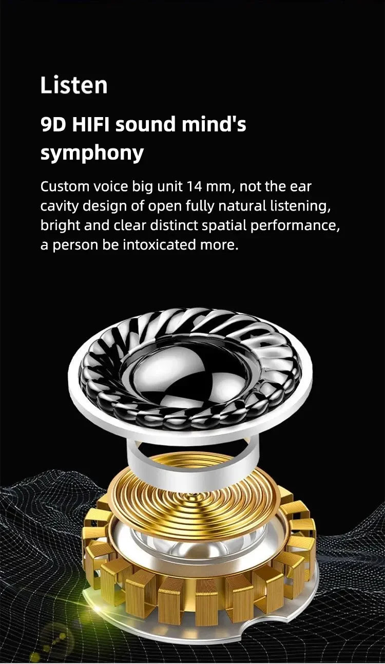A520 Wireless Bluetooth Headphones, High-Quality Earplugs, Sweatproof, Touchscreen, Light-Up, Mini HD Stereo Sound Quality, Universal Headphones