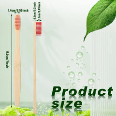 Brosses à dents en bambou 100 pièces brosse à dents réutilisable écologique adulte brosse à dents souple en bois écologique végétalien
