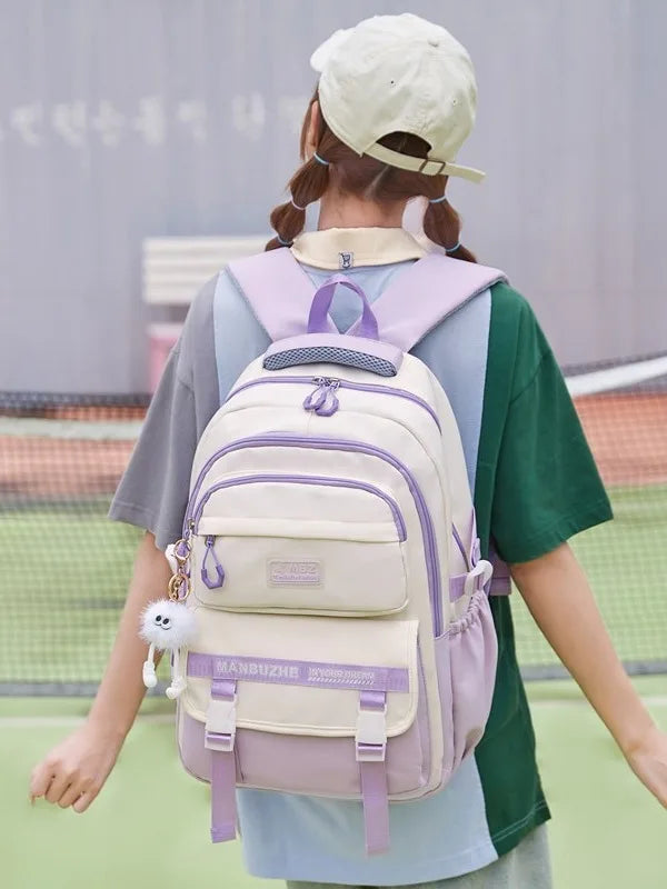 Sacs d'école primaire pour filles de 7 à 12 ans, sac à dos d'école primaire pour adolescents, sac à bandoulière pour livres d'étudiant pour enfants