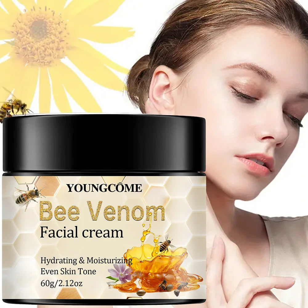 Bee venom cream, soothes redness, repairs damage, strengthens the skin barrier, deeply moisturizes, nourishing body care