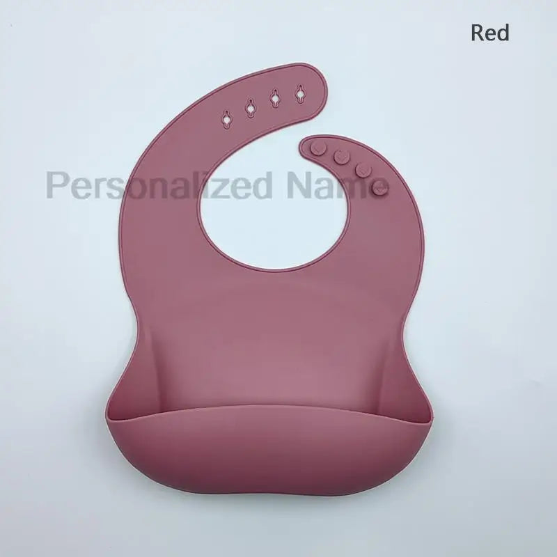 Bavoir en Silicone pour bébé et enfant en bas âge, imperméable, souple, avec poche de chargement, pour garçons et filles, Logo personnalisé gratuit