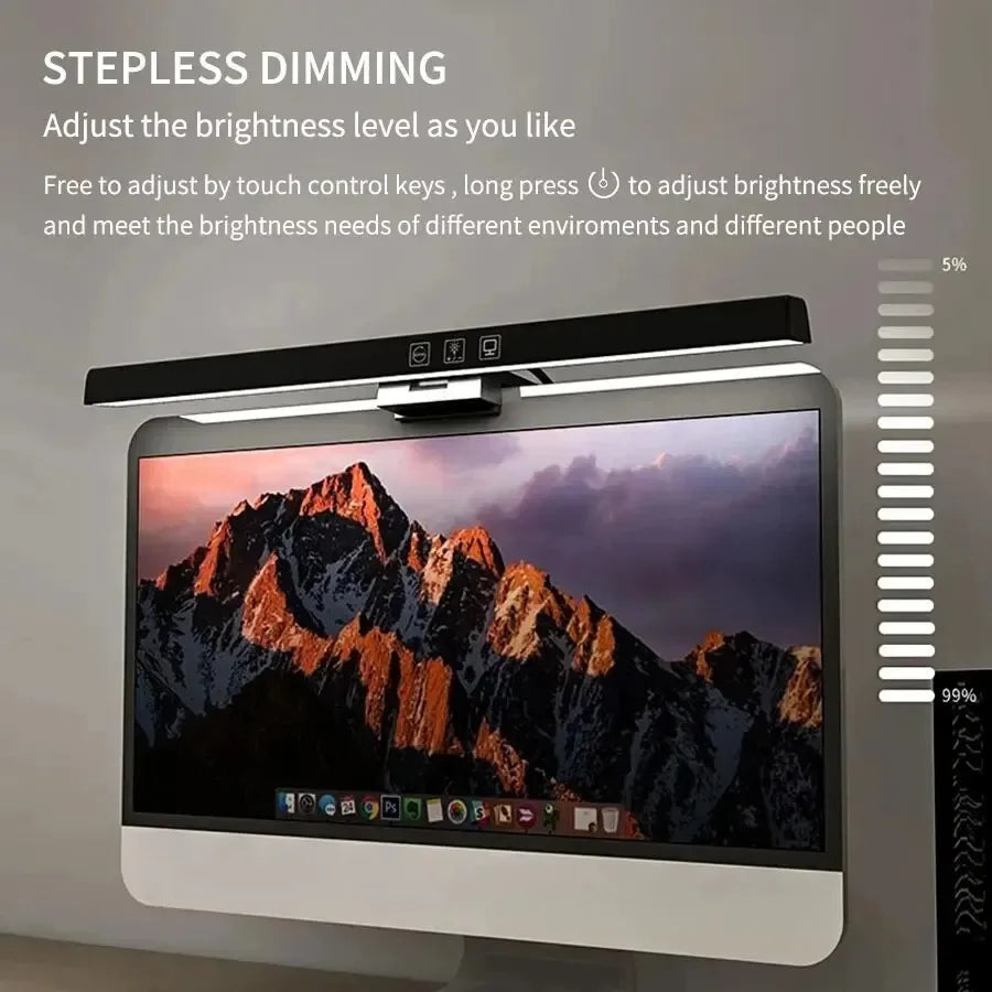 LED lampe de bureau moniteur barre lumineuse PC ordinateur écran réglable lumière 33 cm 50 cm bureau étude lecture lampe de Table suspendue alimenté par USB