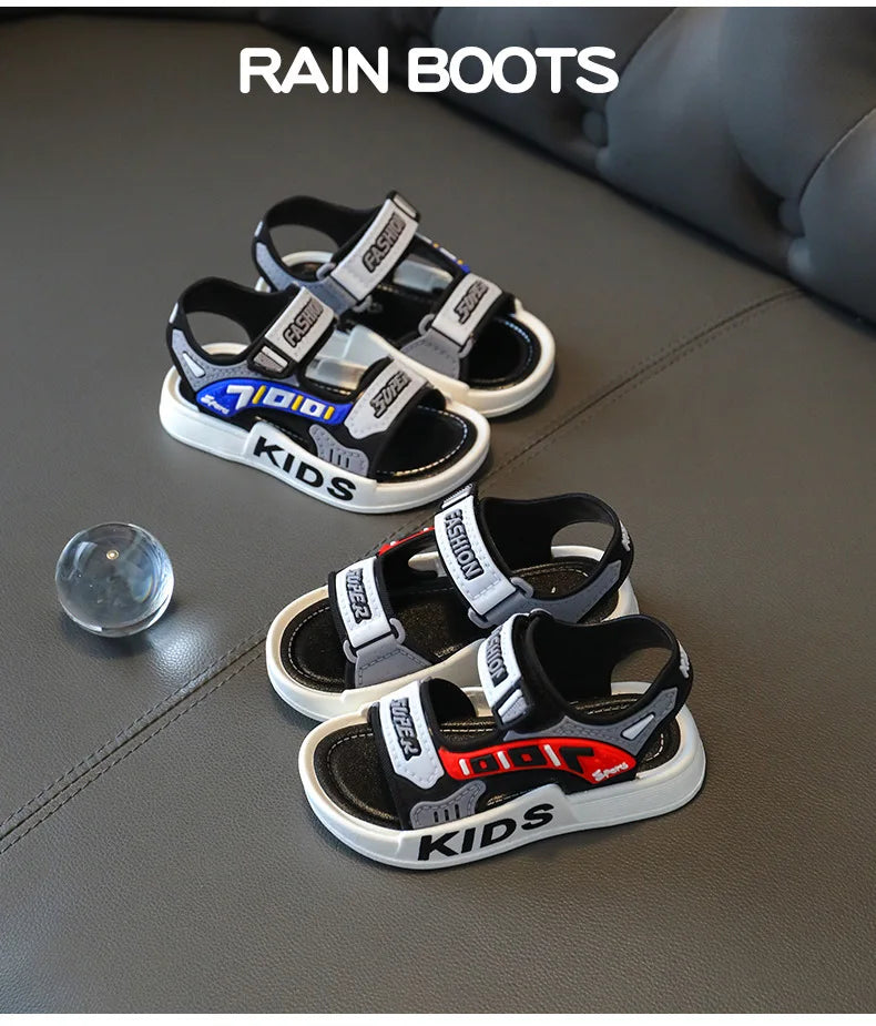 Sandalias 23 garçon mode enfant sandales été enfants baskets anti-dérapant semelle souple chaussures de plage décontractées enfant chaussures zapatos niña