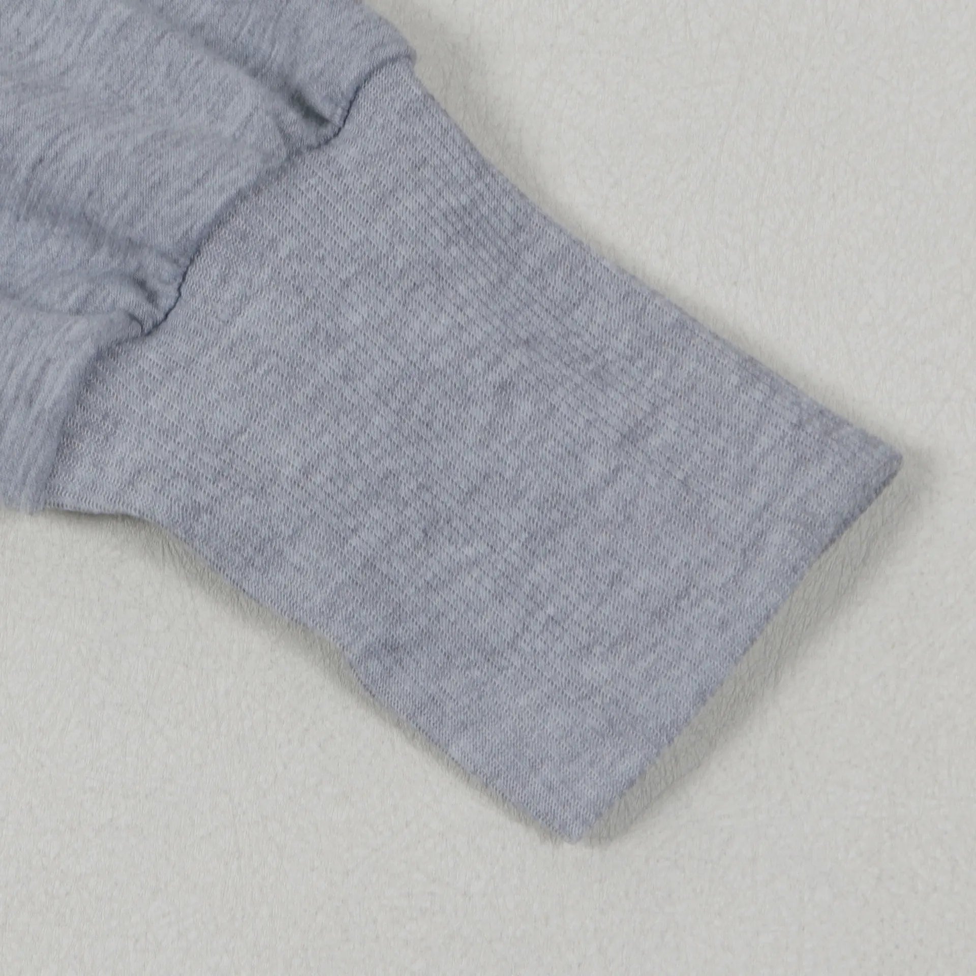 HLJ-Ensemble Deux Pièces Gris Décontracté pour Femme, Haut Court à Manches sulf, Pantalon à Jambes Larges, Survêtement Féminin