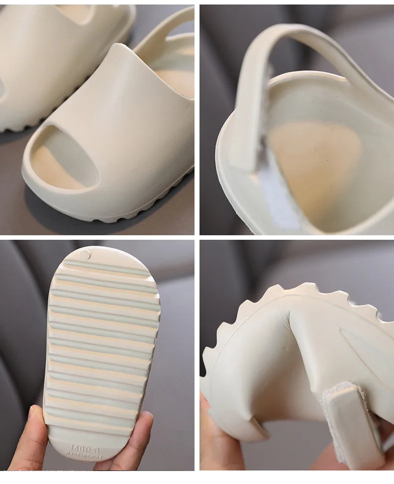 Pantoufles d'été pour enfants, vente en gros, chaussures de plage, commerce extérieur, chaussures trouées pour petits enfants, chaussures pour bébés