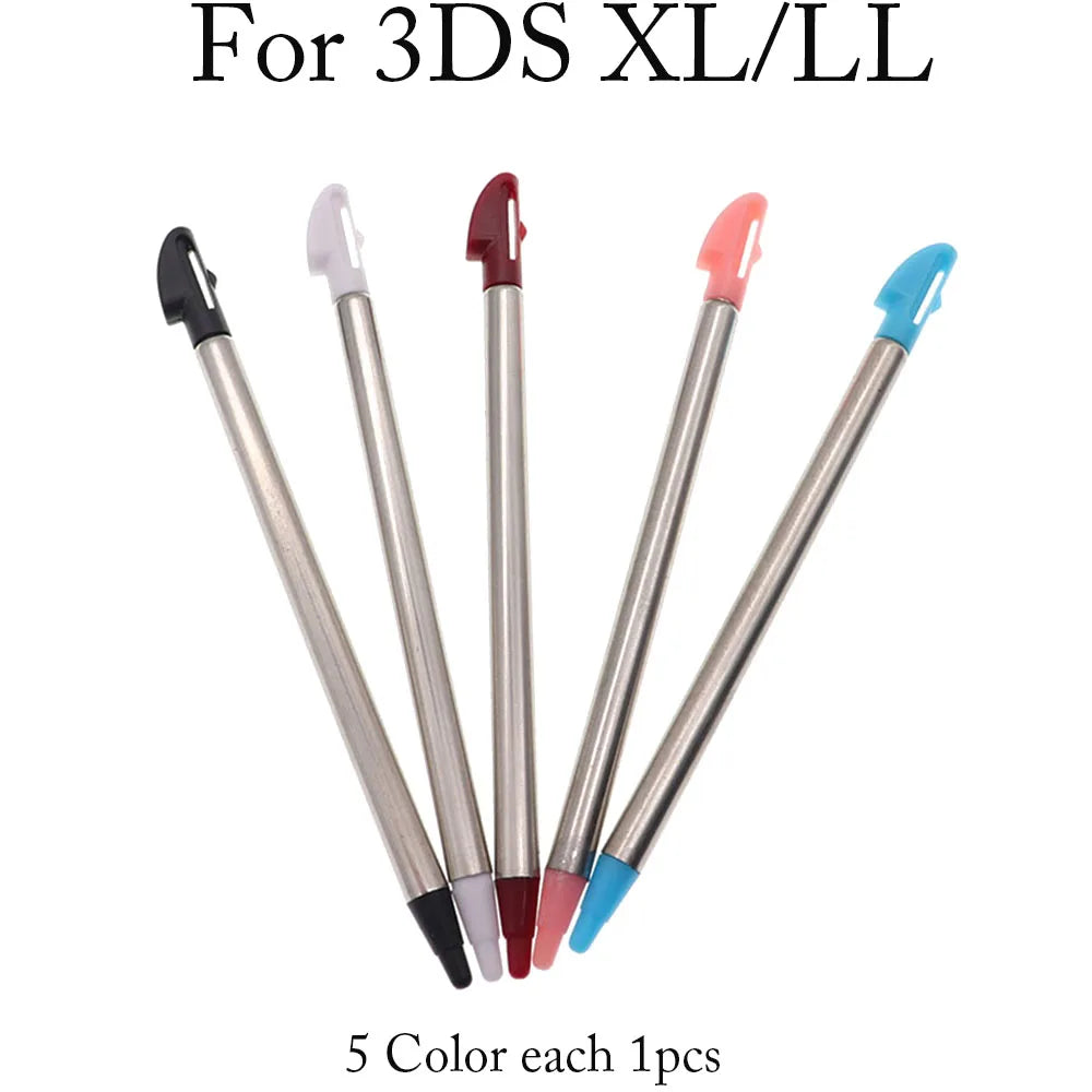 Plastic and metal touchscreen stylus, 1 set, for game consoles, compatible with Nintendo DS, Nintendo DS, Wii U, 2DS, 3DS XL, New 3DS XL, New 2DS XL